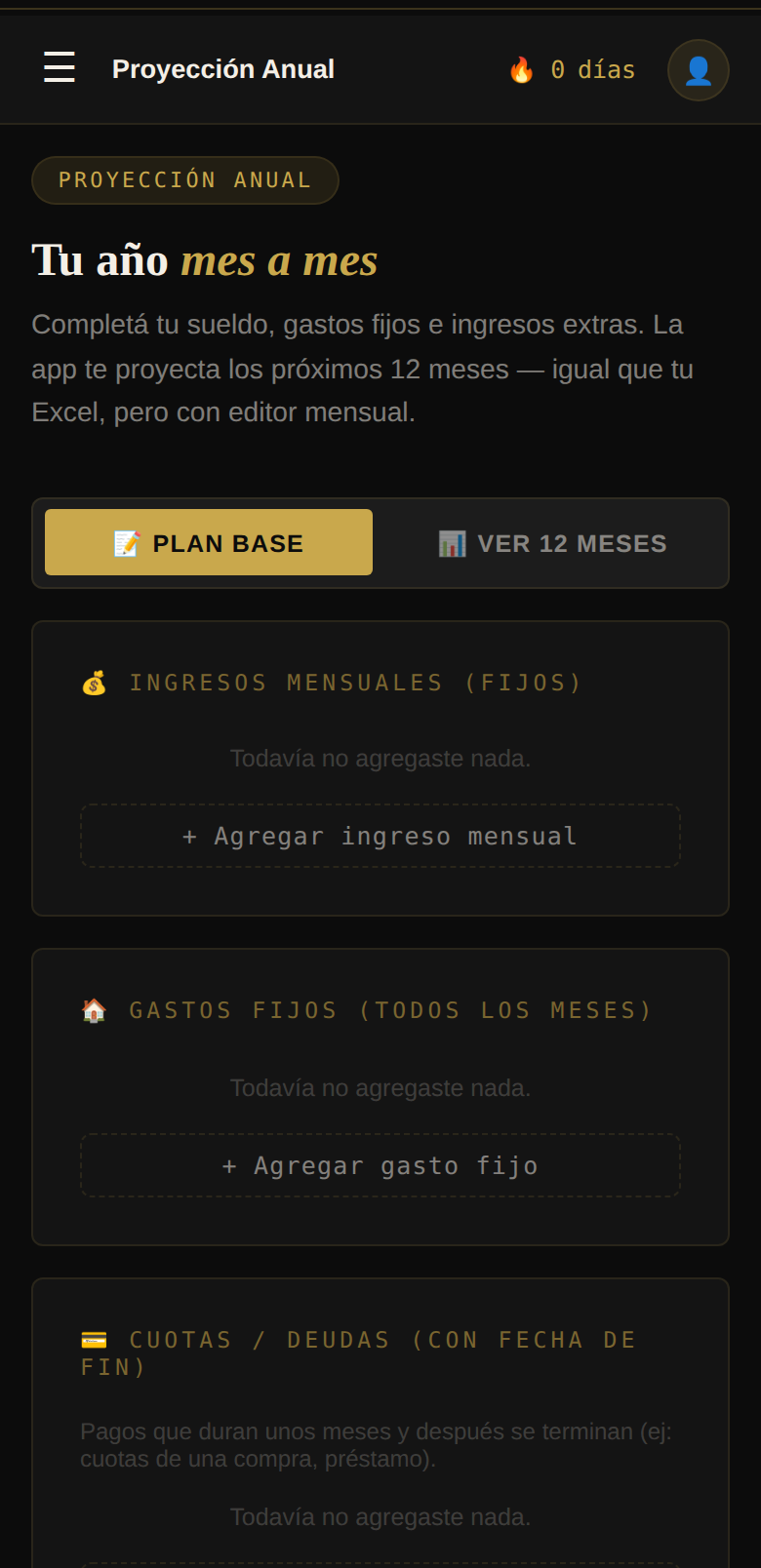 Proyección Anual